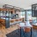a room with tables and chairs